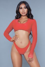 1980 Cardi 2 Piece Suit (Color: Red, size: XL)