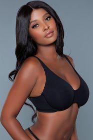 2216 Veronica Bra (Color: Black, size: F)