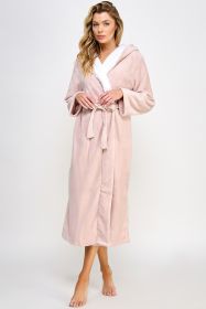 1818 Janette Robe (Color: Pink, size: L/XL)