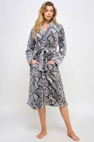 2491 Payton Robe (Color: Python, size: S/M)