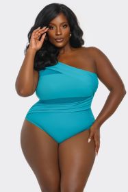 2512 Jaqueline Swimsuit (Color: Teal, size: S)