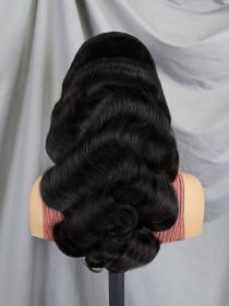 6x4 Density Virgin Human Hair Wigs For Black Women Vietnamese Raw Hair Transparent Lace Front Pre-Plucked Bleached Knots (Option: Body wave-6x4 28Inch)