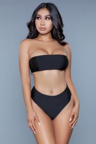 1974 Serenity Swimsuit (Color: Black, size: XS)