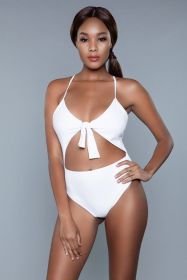 1983 Delaney Swimsuit (Color: White, size: S)