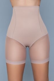 2859 Cheek Me Out Shapewear Bottoms (Color: Nude, size: S/M)