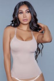 2007 Figure Hugged Top (Color: Nude, size: L/XL)