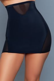 2178 High-Waisted Half Slip (Color: Black, size: S/M)