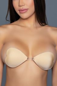 2314 Heart Fabric Cover Ups (Color: Nude, size: A)