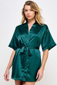 1947 Getting Ready Robe (Color: Forest Green, size: XL)