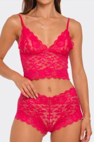 2789 Eye On You 2 Piece Set (Color: Fuchsia, size: L)