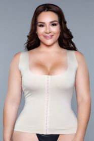 2041 Miraculous Shapewear Top (Color: Nude, size: 3X/4X)