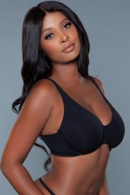 2216 Veronica Bra (Color: Black, size: D)
