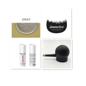 Plant hair additive fibre hair powder, one-time reinforcing artifacts to cover hair scarce manufacturers wholesale and direct sales (Option: Grey set)