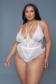 2267 Elise Bodysuit (Color: White, size: S)