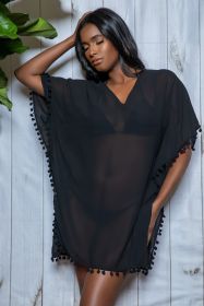 2407 Leilani Cover-Up (Color: Black, size: L/XL)