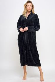 2489 Sabrina Robe (Color: Black, size: S/M)