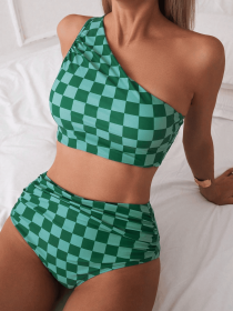 New fashionable and sexy bikini split beach swimsuit two-piece set (size: M)