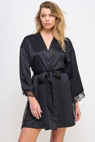 2495 Gillian Robe (Color: Black, size: 1X/2X)