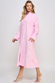 2489 Sabrina Robe (Color: Pink, size: 1X/2X)