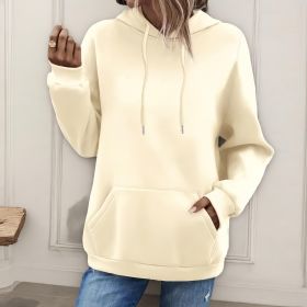 Women's Loose And Fashionable Casual Hoodie (Option: Apricot-2XL)